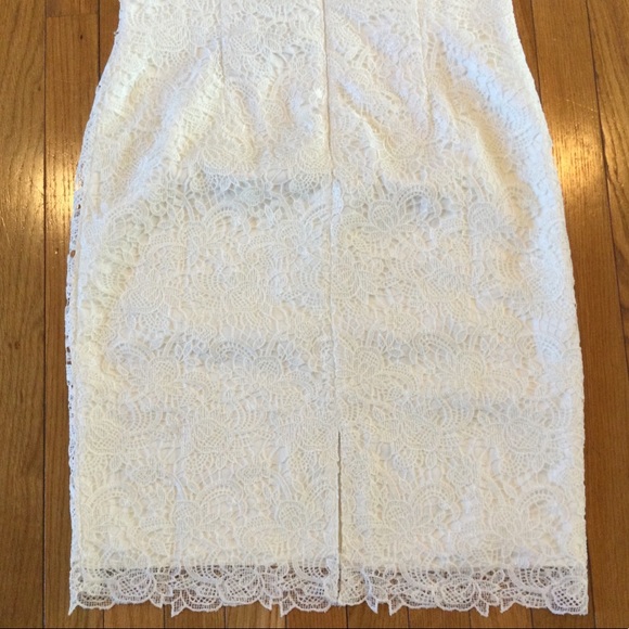 White House Black Market Lace Sheath Dress Size 10 - Picture 8 of 10